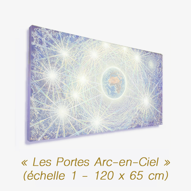 Digigraphie 'Les Portes Arc-en-Ciel' échelle 1 - 120 x 65 cm - Peinture de François Schlesser