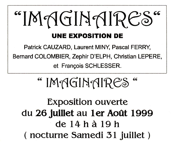 EXPOSITION "IMAGINAIRES" ABBAYE de CORBIGNY (58)