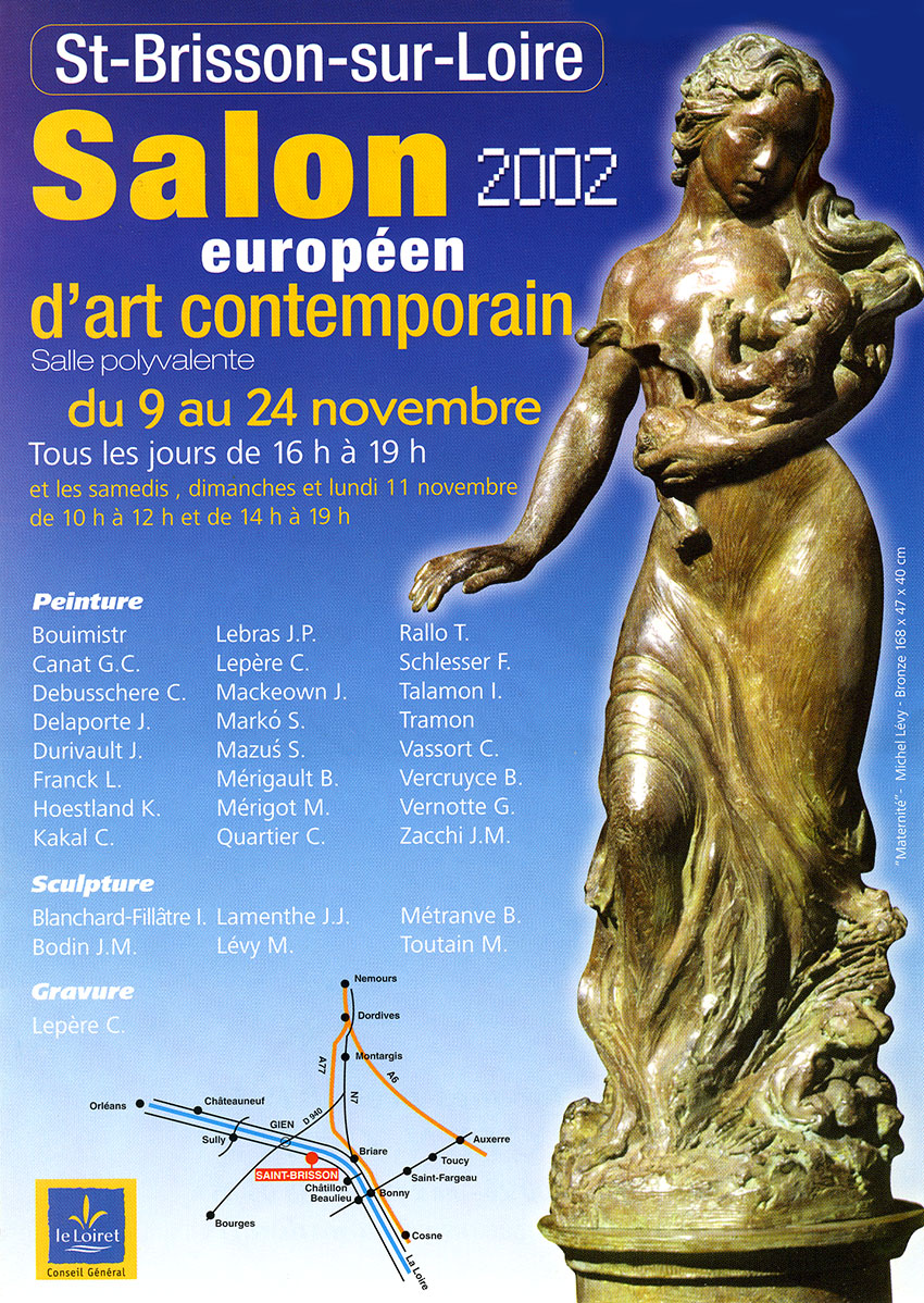 Affiche du Salon Européen d'Art Contemporain de Saint-Brisson-sur-Loire