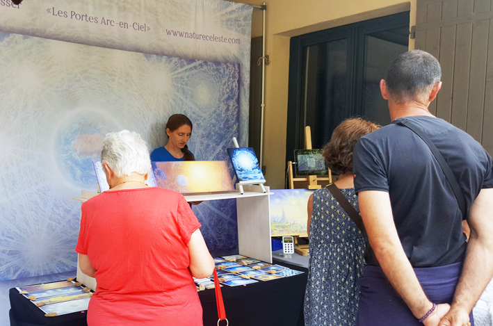 Stand de Nature Céleste au Collège Soraya Melter à Saint-Étienne d'Escattes (30)