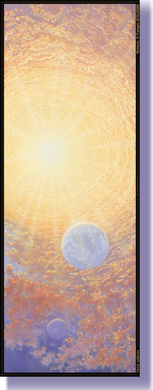 Voir la toile dans la galerie "Vents solaires" dans sa vertricalité