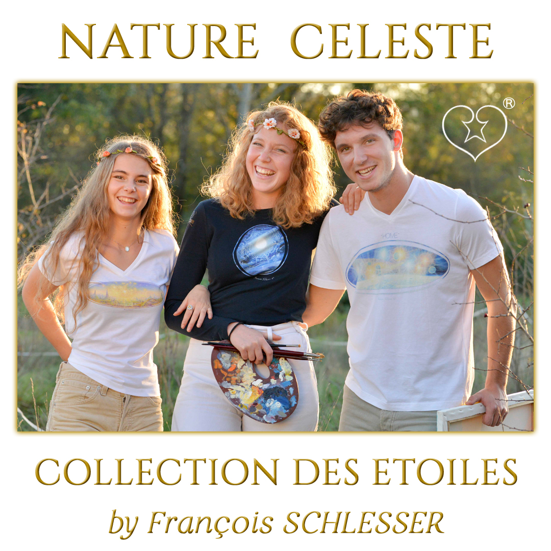 T-Shirts Nature Céleste - Peinture de François Schlesser