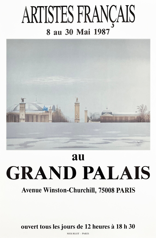 Affiche Salon des Artistes Français Grand Palais Paris 1987
