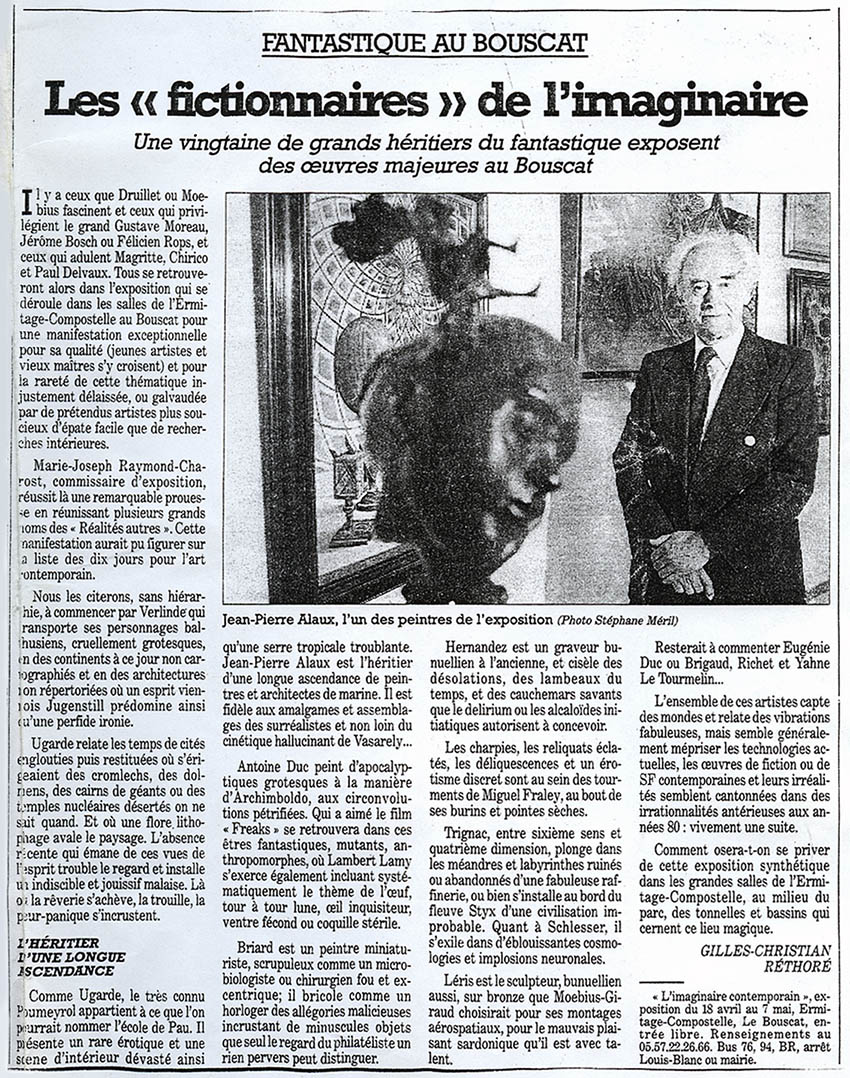 Article - Exposition Ermitage Compostelle - Le Bouscat (33) 1997