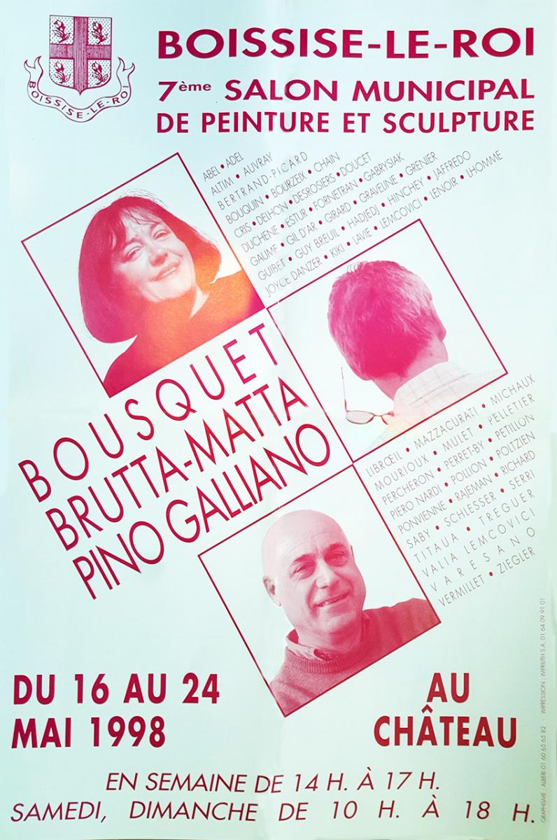 Affiche - 1998 * 7ème Salon de Peinture et Sculpture, CHÂTEAU de BOISSISE LE ROI (77)