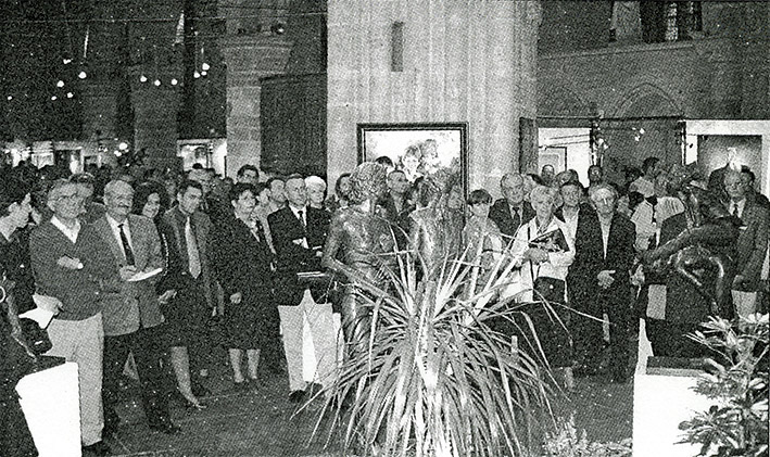 Vernissage 10è exposition REGARDS SUR LES ARTS Collégiale Notre-Dame LAMBALLE (22) côte d'Armor Du 22 septembre au 18 octobre 2000