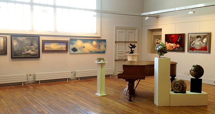 2015 - L'atelier - Exposition du Musée de l'imaginaire du Château de Ferrières, Peintures et Sculptures dans la Galerie et l'Atelier Fondation Taylor Paris