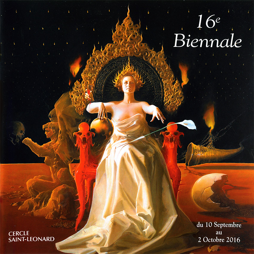 Catalogue de la 16e Biennale de la peinture et de la sculpture contemporaines Saint-Léonard-de-Noblat (87400 - Haute-Vienne) du 10 septembre au 2 octobre 2016
