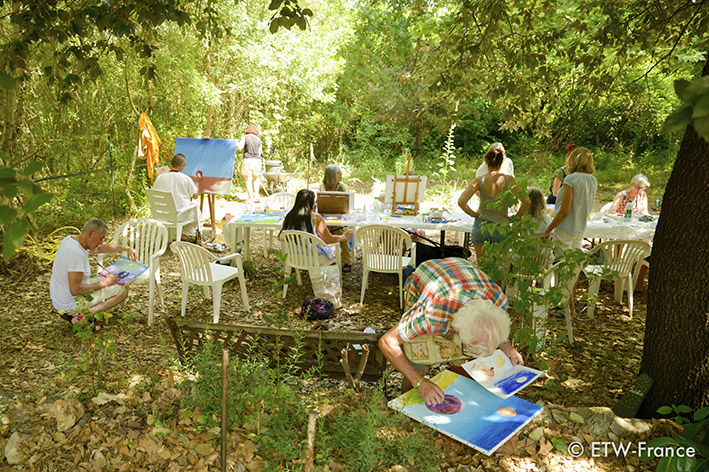 Stage de peinture (Enseignement de la peinture à l'huile) par François Schlesser - 5, 6, 7 juillet 2019  - Centre AMMA "Lou Paradou" TOURVES (83) Var 