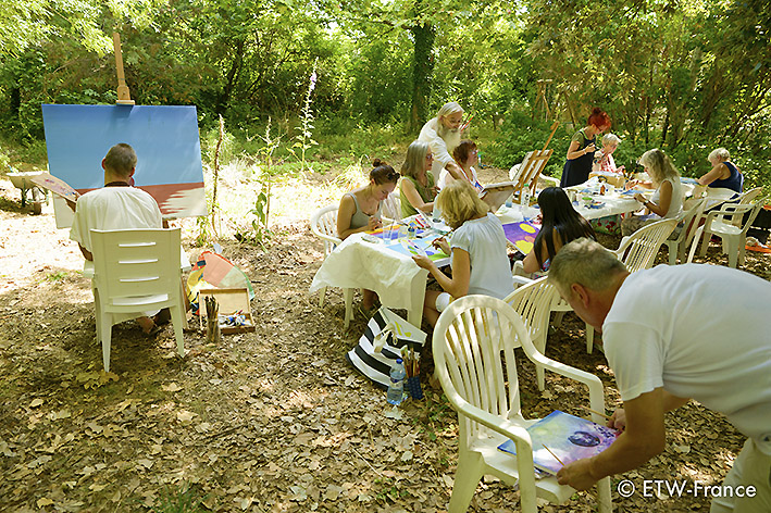 Stage de peinture (Enseignement de la peinture à l'huile) par François Schlesser - 5, 6, 7 juillet 2019  - Centre AMMA "Lou Paradou" TOURVES (83) Var 