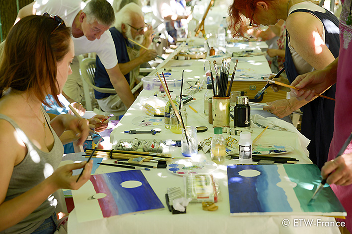 Stage de peinture (Enseignement de la peinture à l'huile) par François Schlesser - 5, 6, 7 juillet 2019  - Centre AMMA "Lou Paradou" TOURVES (83) Var 