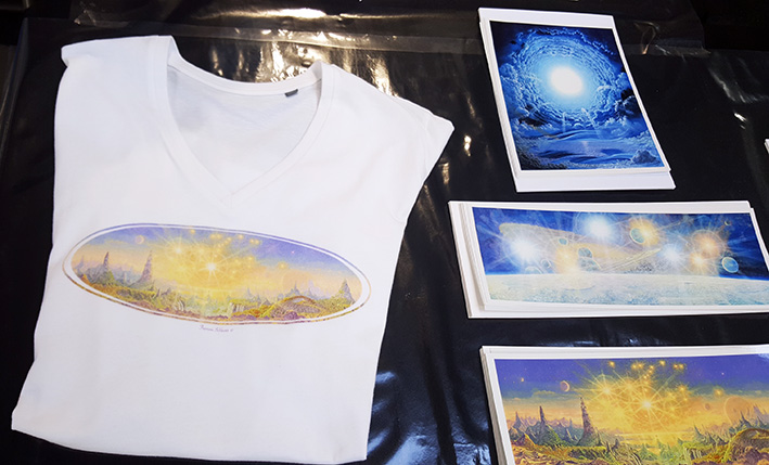 Nature Céleste - Lancement des Produits Art Lumière - Nos T-Shirts imprimés avec la peinture de François Schlesser