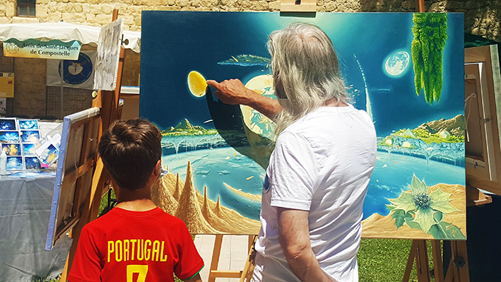 2021 - Exposition et Conférence - Peintures de François Schlesser - Cloître du Couvent des Cordeliers FORCALQUIER (04)