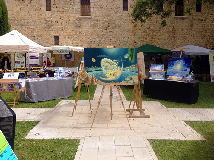 2021 - Exposition et Conférence - Peintures de François Schlesser - Cloître du Couvent des Cordeliers FORCALQUIER (04)