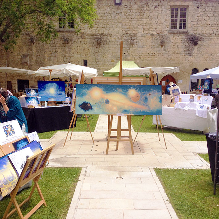 2021 - Exposition et Conférence - Peintures de François Schlesser - Cloître du Couvent des Cordeliers FORCALQUIER (04)