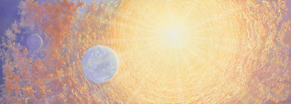 "Vents solaires" Peinture de François Schlesser
