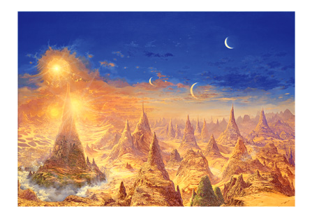 Carte postale "Voyage" - Peinture de François Schlesser