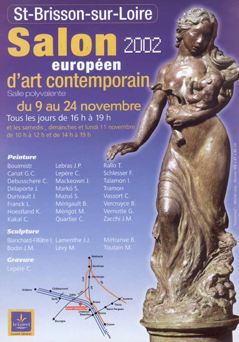 Affiche du salon Européen d'art contemporain, St-Brisson-sur-Loire
